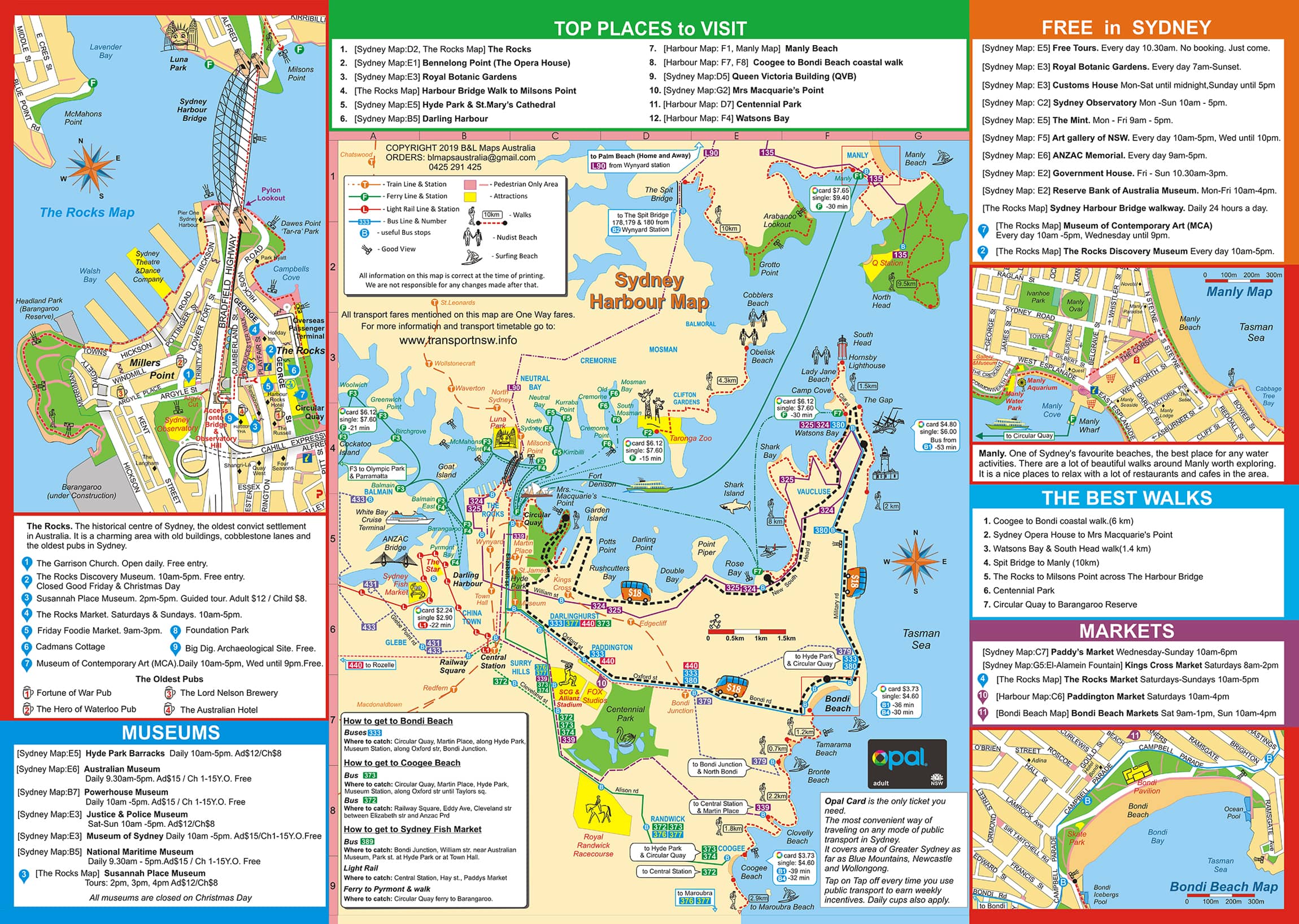 Sydney Ferry Routes Map